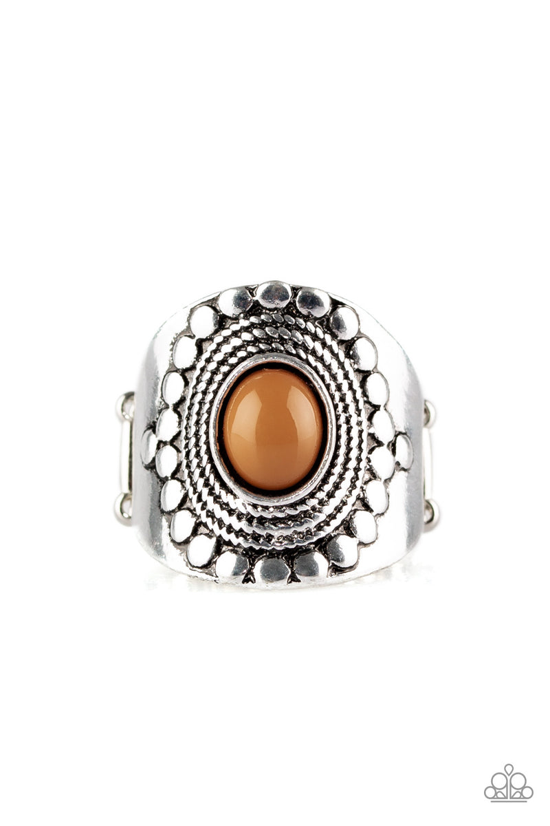 ZEN To One - Brown Ring - Paparazzi Accessories