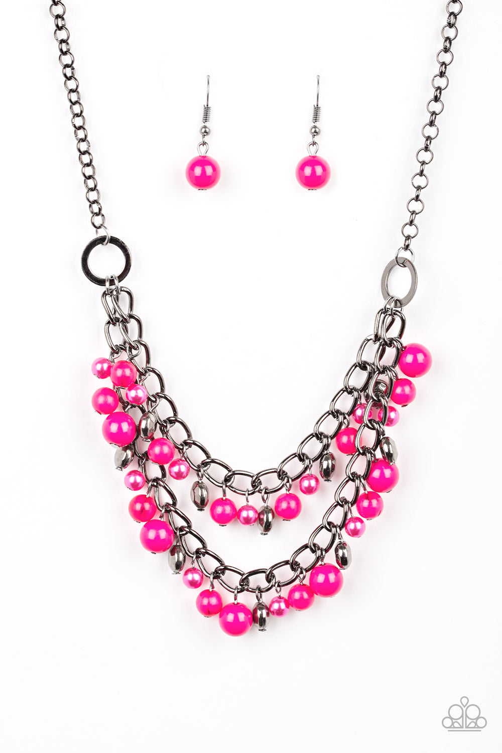 five-dollar-jewelry-watch-me-now-pink-necklace-paparazzi-accessories