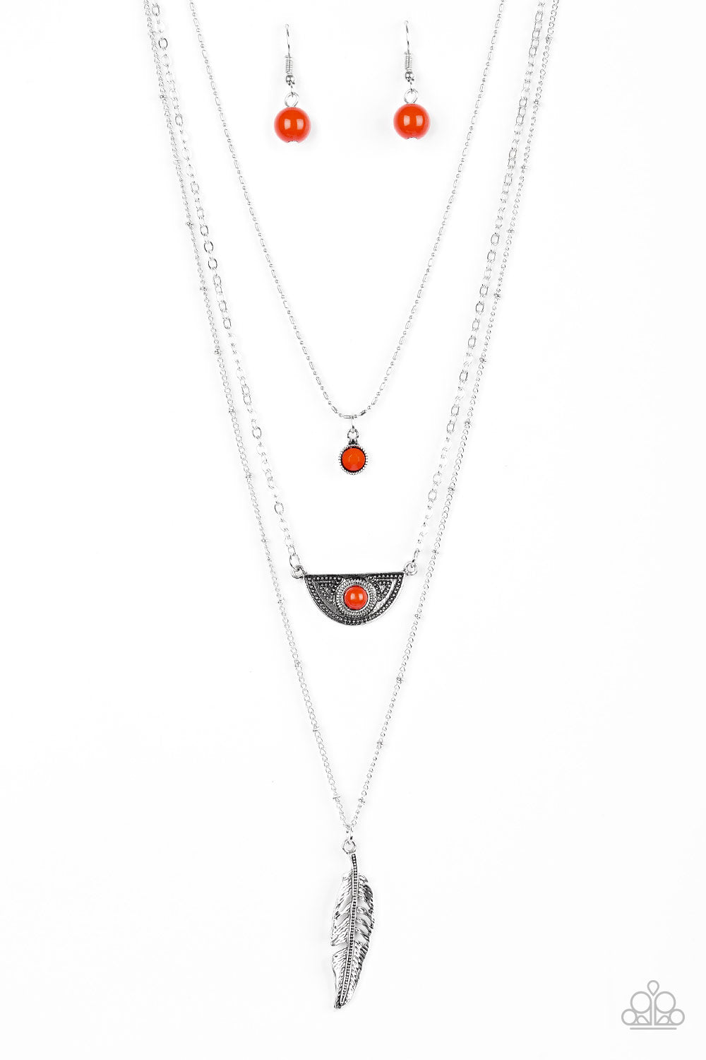 five-dollar-jewelry-sahara-sparrow-orange-necklace-paparazzi-accessories