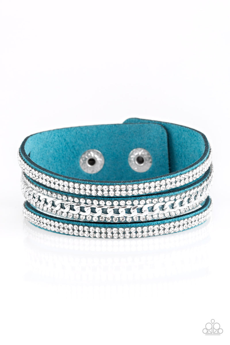 five-dollar-jewelry-rollin-in-rhinestones-blue-bracelet-paparazzi-accessories