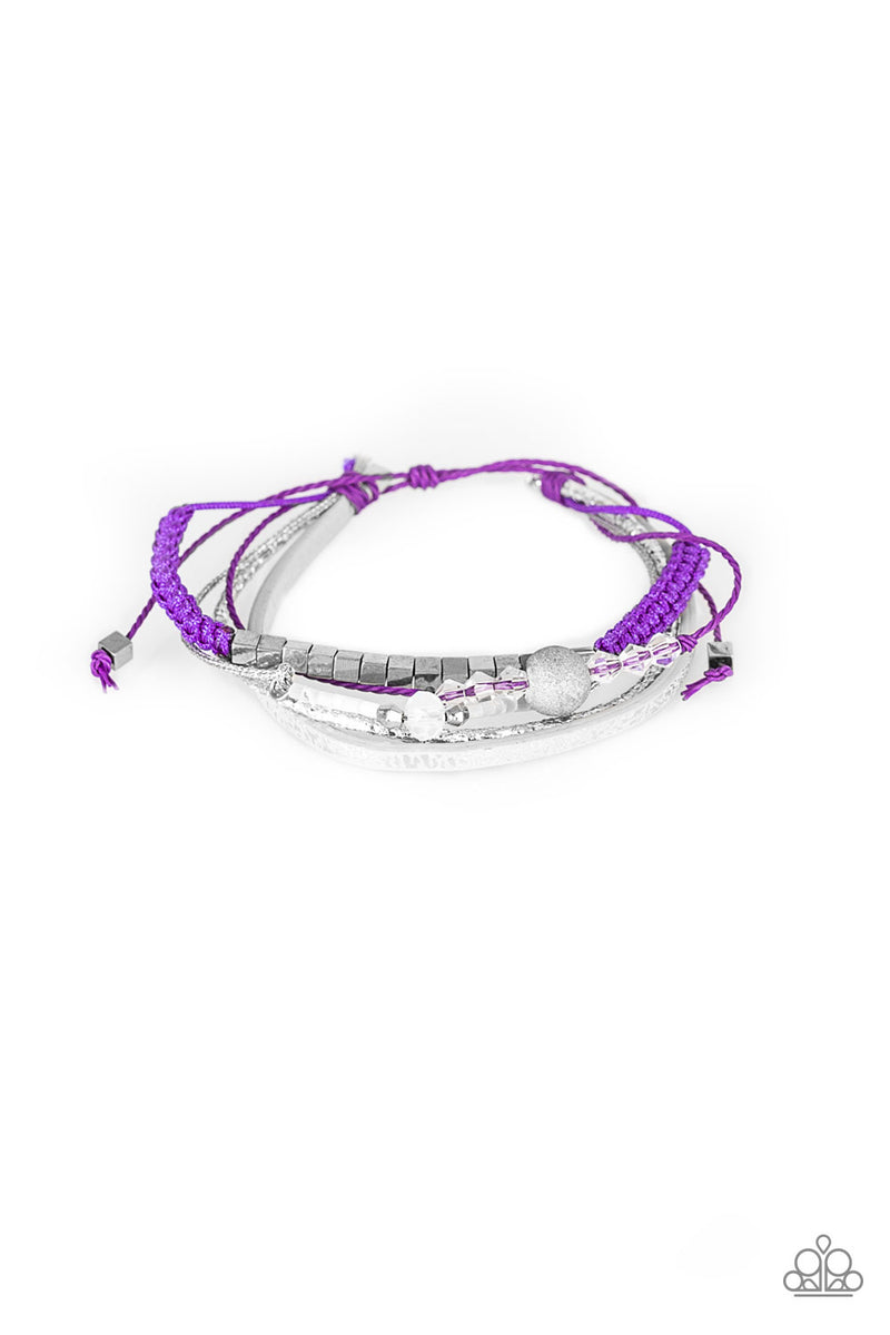 five-dollar-jewelry-take-a-spacewalk-purple-bracelet-paparazzi-accessories