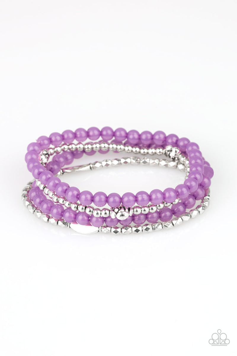 five-dollar-jewelry-blooming-buttercups-purple-bracelet-paparazzi-accessories