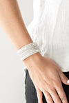 Rebel Radiance - White Bracelet - Paparazzi Accessories