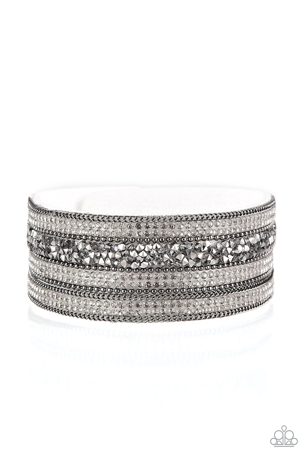 five-dollar-jewelry-really-rock-band-white-bracelet-paparazzi-accessories
