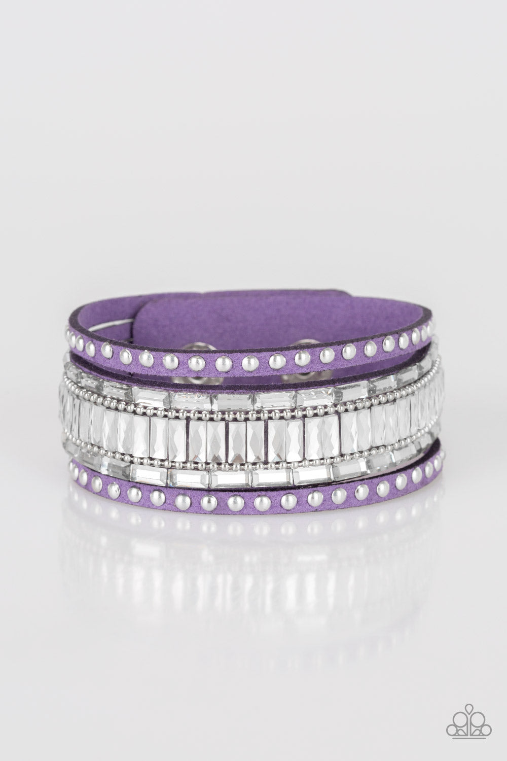 five-dollar-jewelry-rock-star-rocker-purple-bracelet-paparazzi-accessories