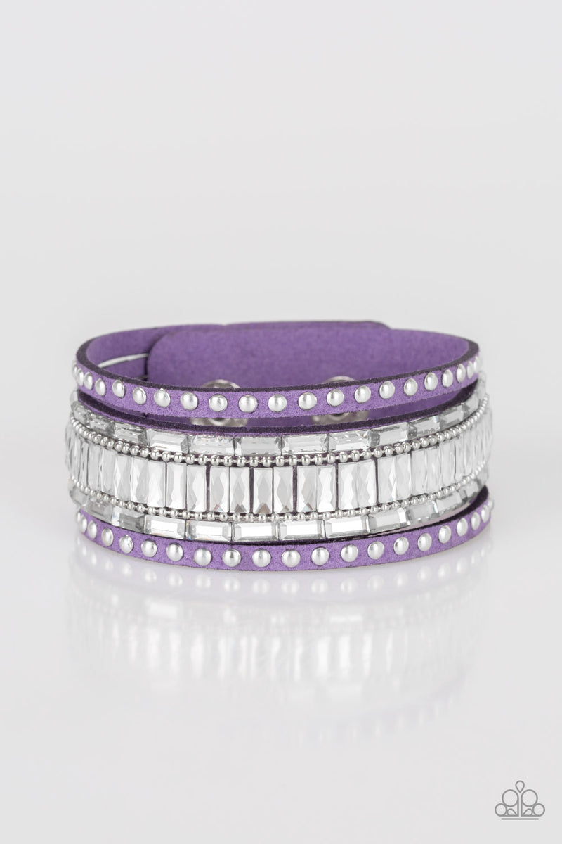 five-dollar-jewelry-rock-star-rocker-purple-bracelet-paparazzi-accessories