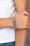 Always On The GLOW - Purple Bracelet - Paparazzi Accessories