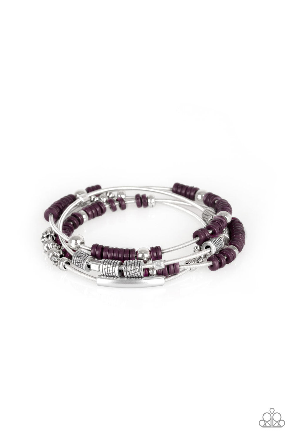 five-dollar-jewelry-tribal-spunk-purple-bracelet-paparazzi-accessories