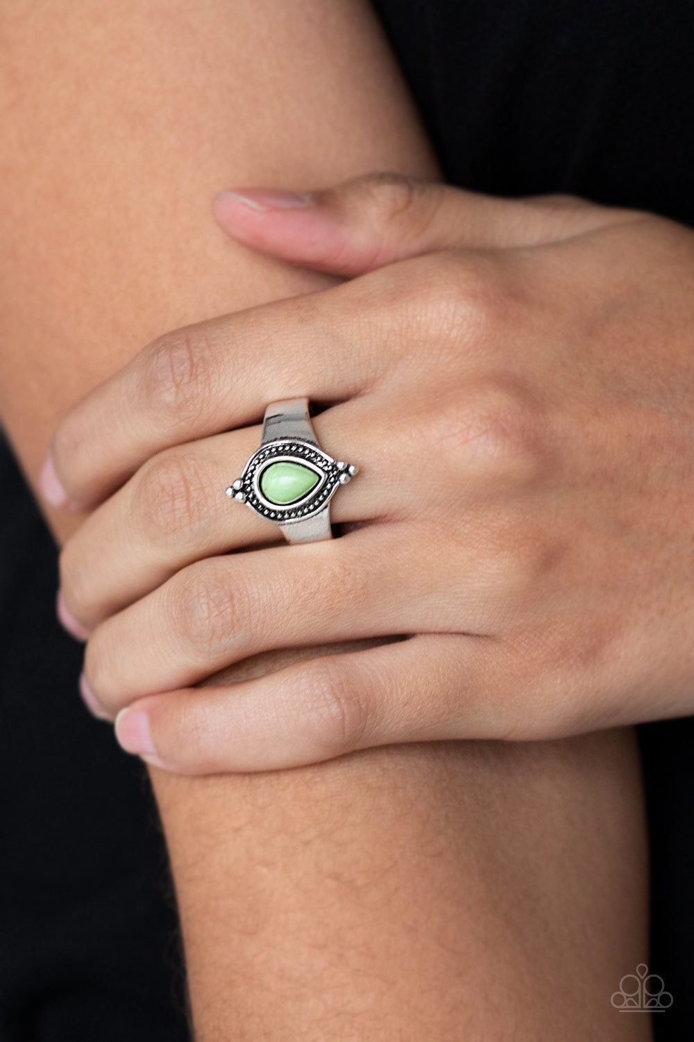 Mineral Minimalist - Green Ring - Paparazzi Accessories