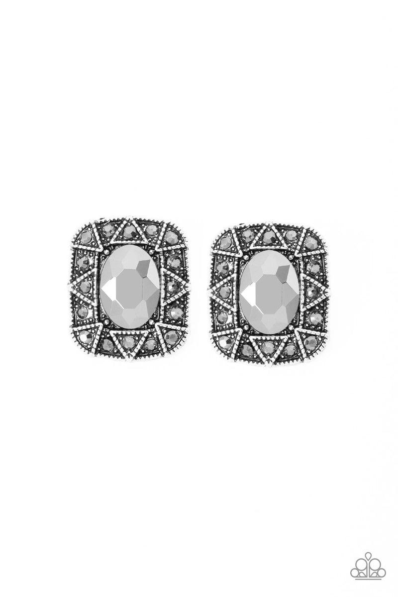 five-dollar-jewelry-young-money-silver-post earrings-paparazzi-accessories