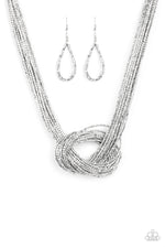 five-dollar-jewelry-knotted-knockout-silver-necklace-paparazzi-accessories