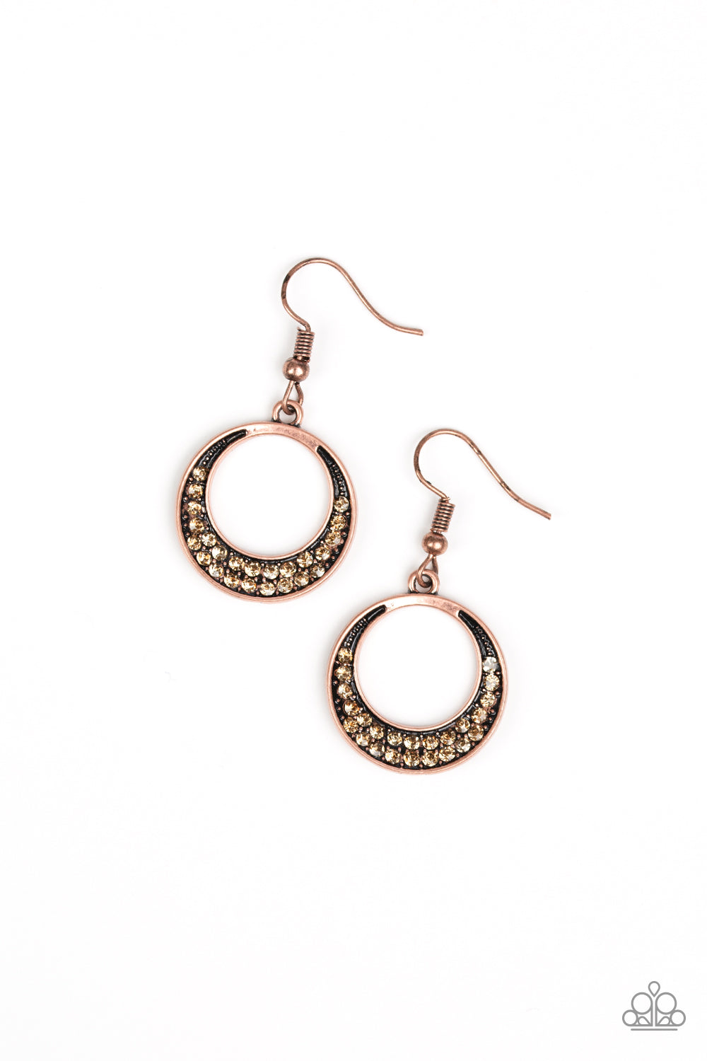 five-dollar-jewelry-socialite-luster-copper-earrings-paparazzi-accessories