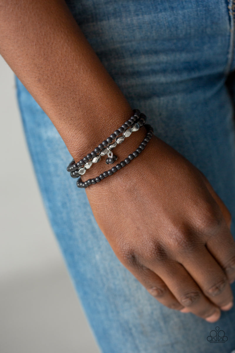 Tour de Tranquility - Black Bracelet - Paparazzi Accessories