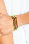 Woodland Wanderer - Green Bracelet - Paparazzi Accessories