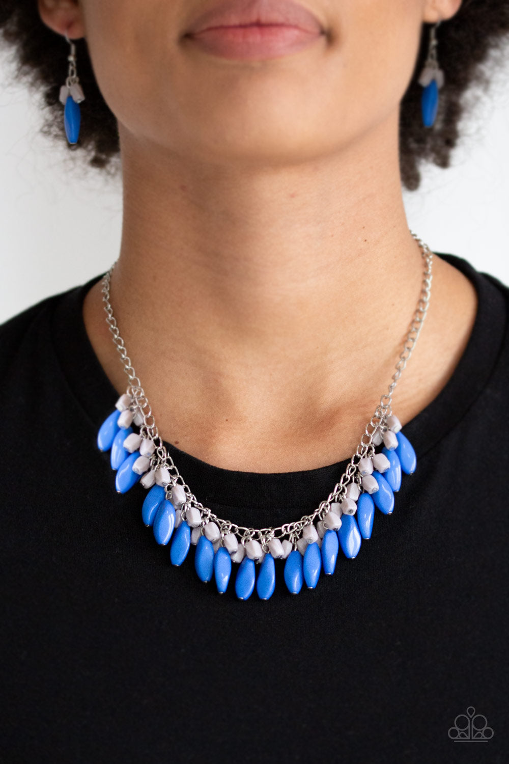 Bead Binge - Blue Necklace - Paparazzi Accessories