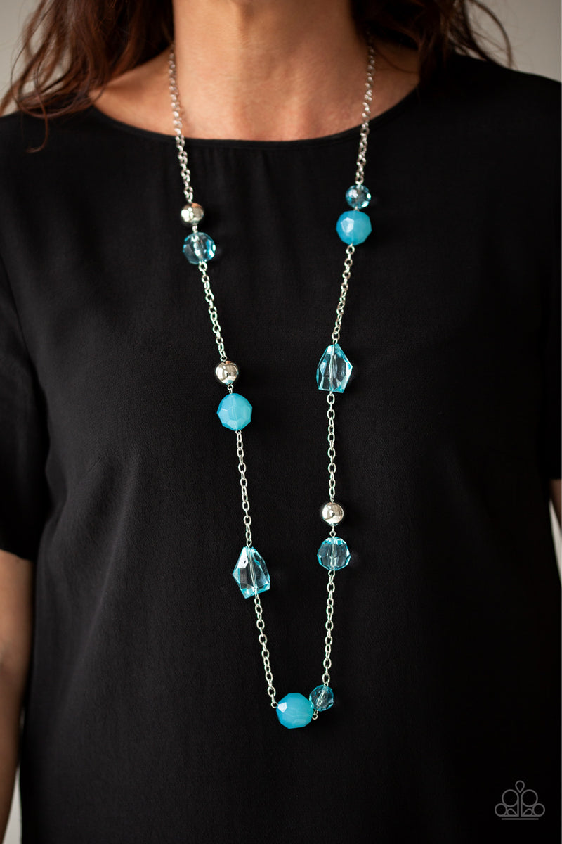 Royal Roller - Blue Necklace - Paparazzi Accessories