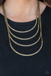 It Will Be Over MOON - Brass Necklace - Paparazzi Accessories