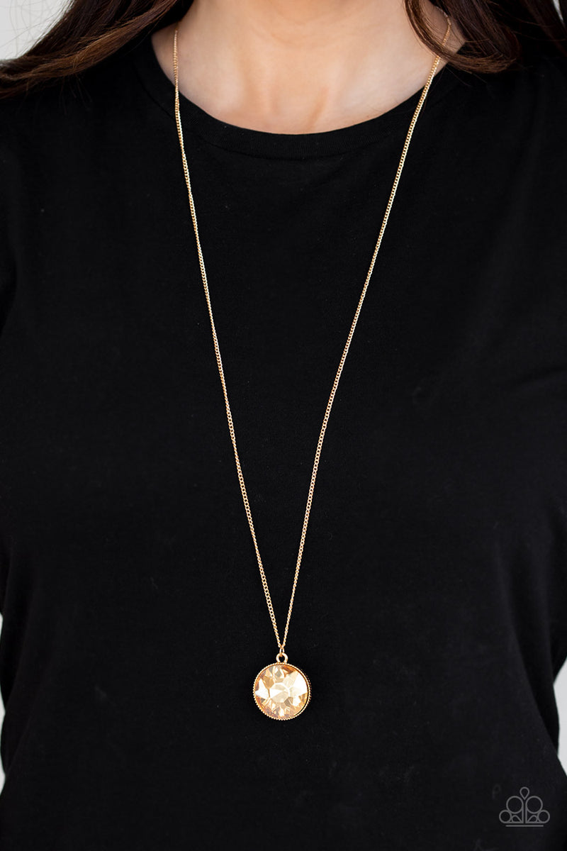 Dauntless Diva - Gold Necklace - Paparazzi Accessories