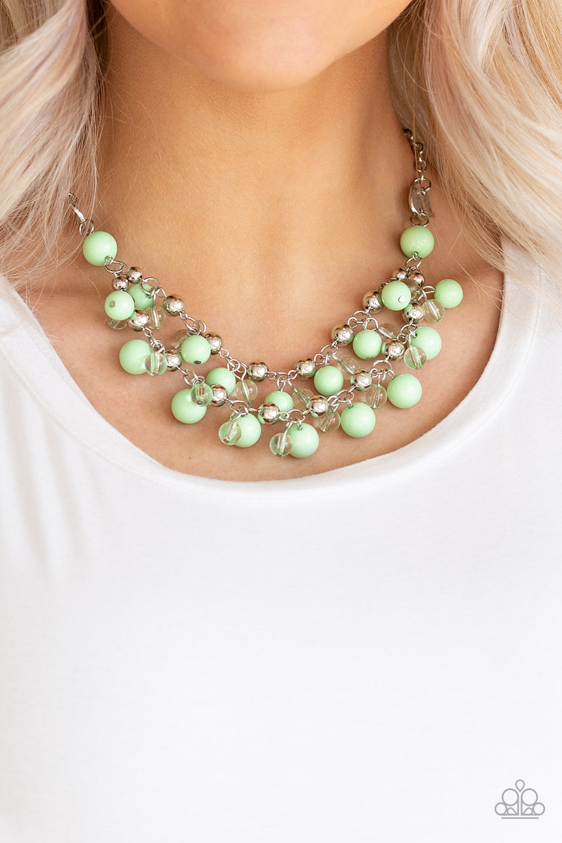 Seaside Soiree - Green Necklace - Paparazzi Accessories