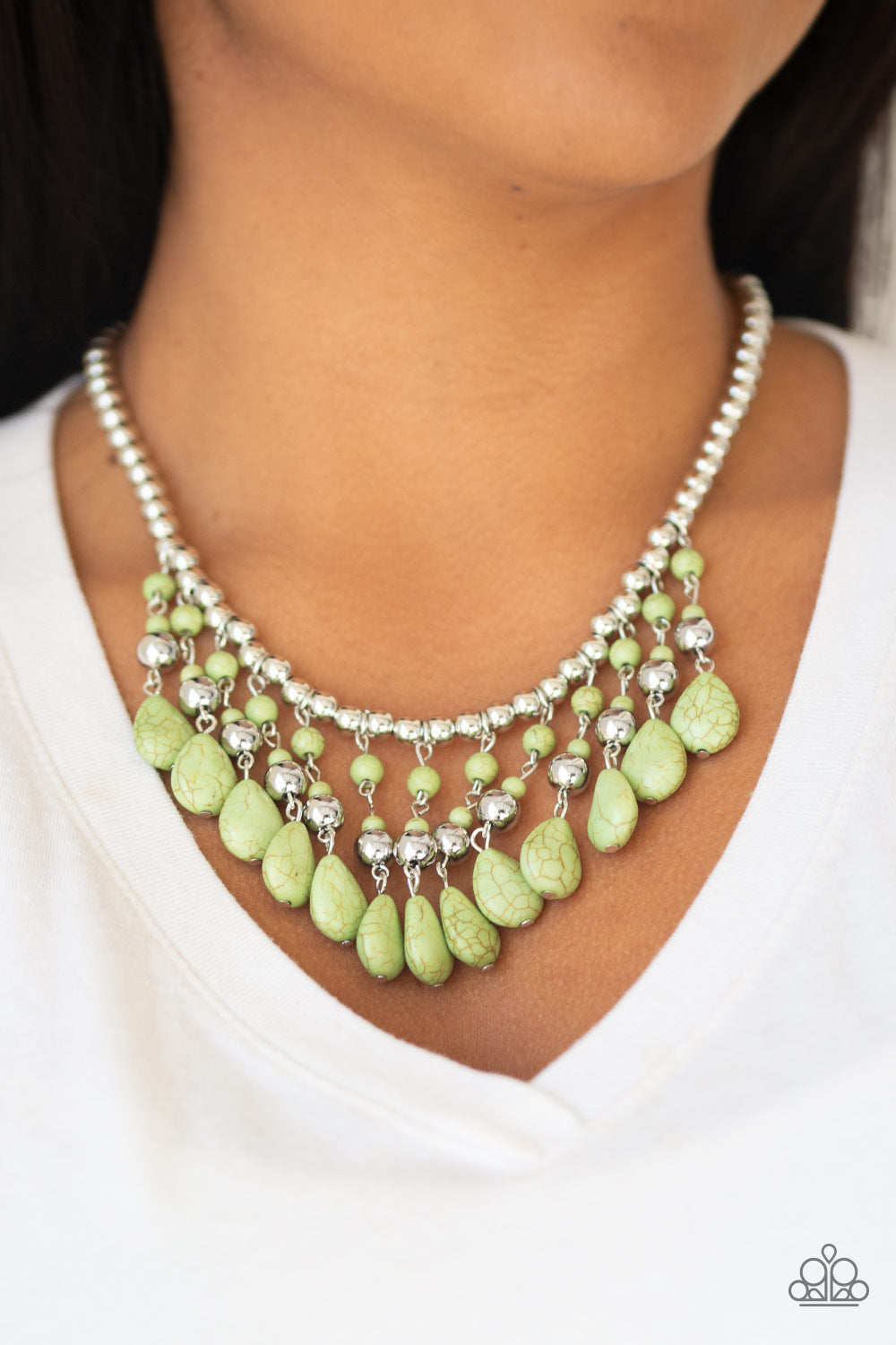 Rural Revival - Green Necklace - Paparazzi Accessories