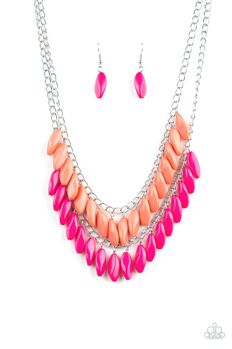 five-dollar-jewelry-beaded-boardwalk-pink-necklace-paparazzi-accessories