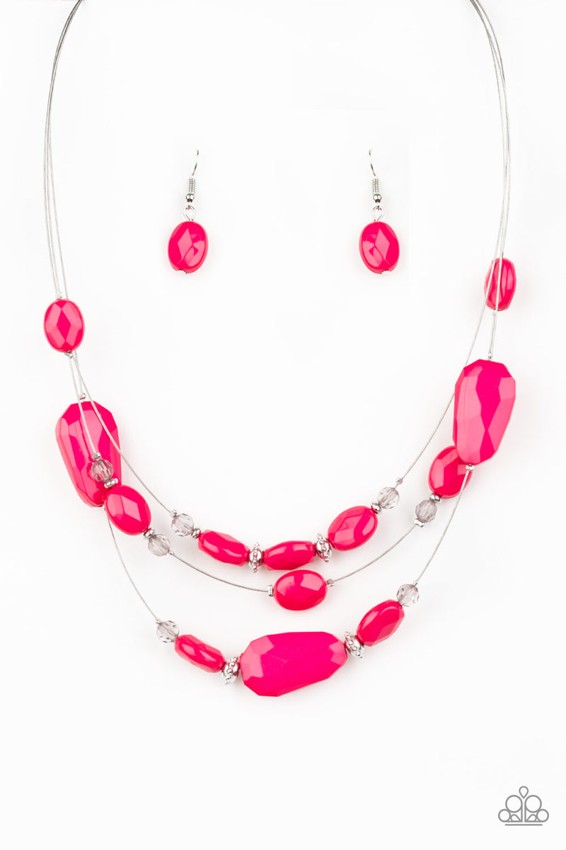 five-dollar-jewelry-radiant-reflections-pink-necklace-paparazzi-accessories