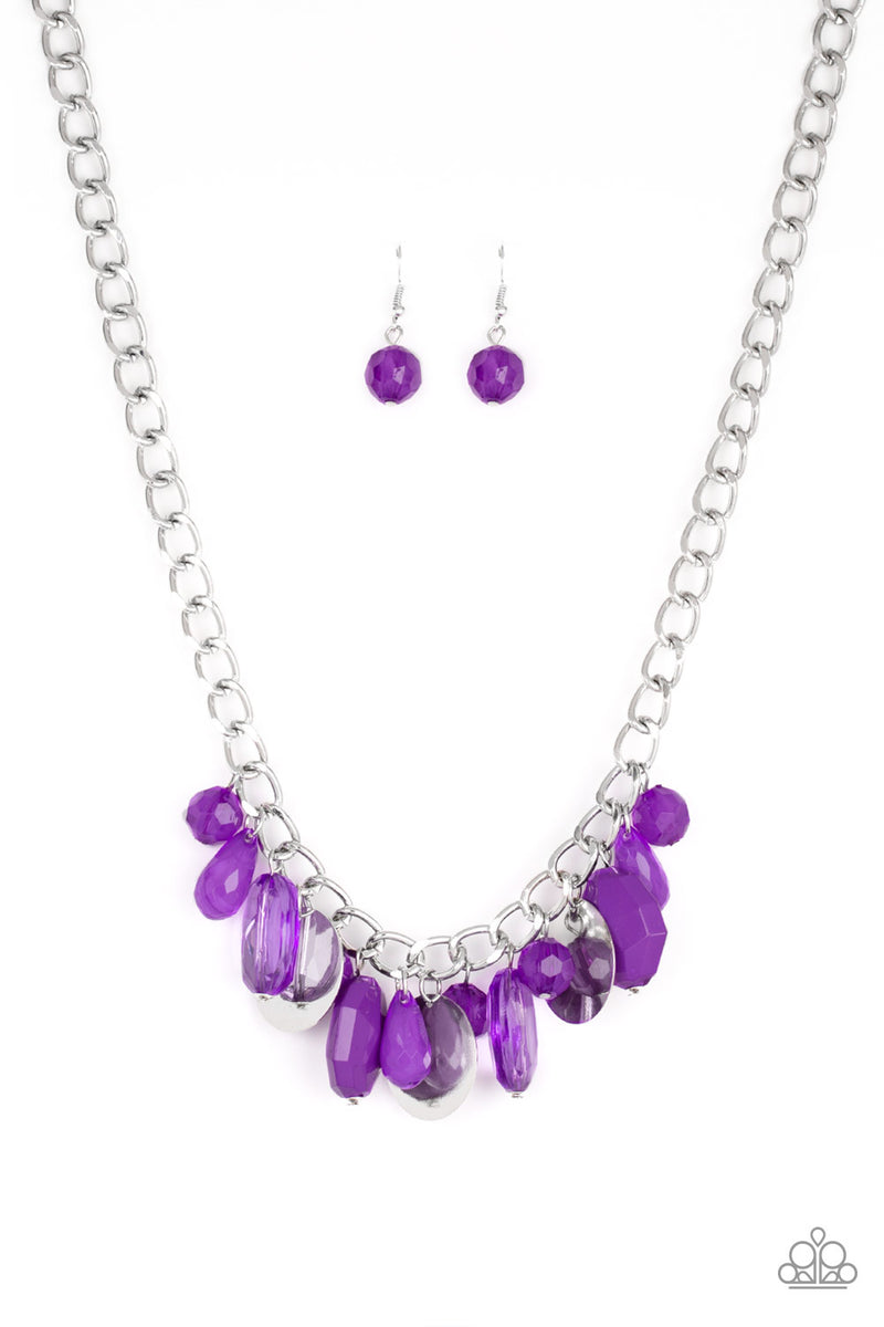 Treasure Shore - Purple Necklace - Paparazzi Accessories