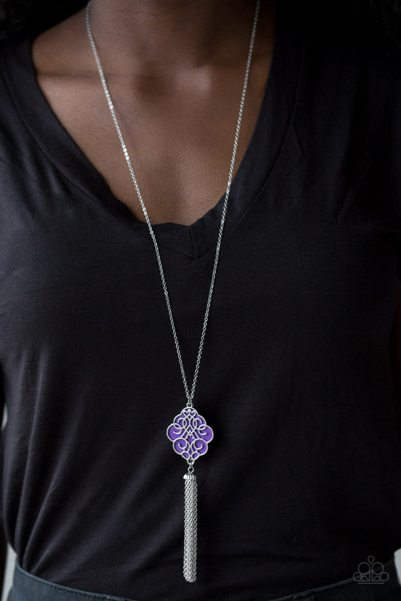 Malibu Mandala - Purple Necklace - Paparazzi Accessories