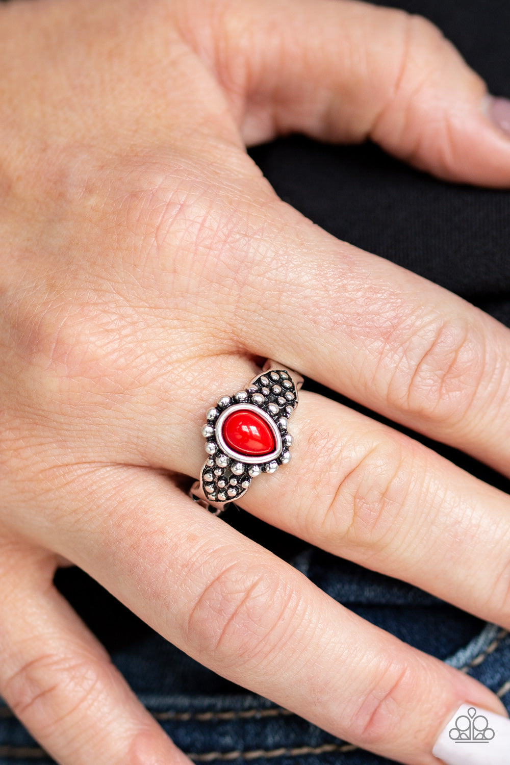 Pep Talk - Red Ring - Paparazzi Accessories
