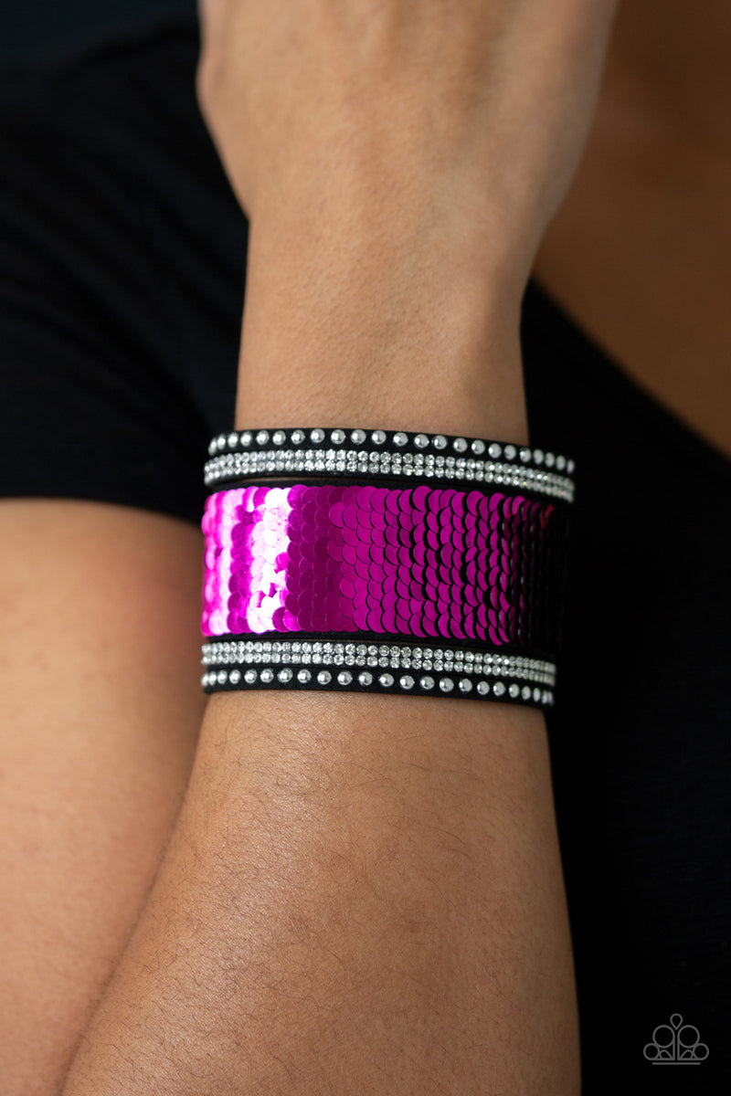 MERMAIDS Have More Fun - Pink Bracelet - Paparazzi Accessories