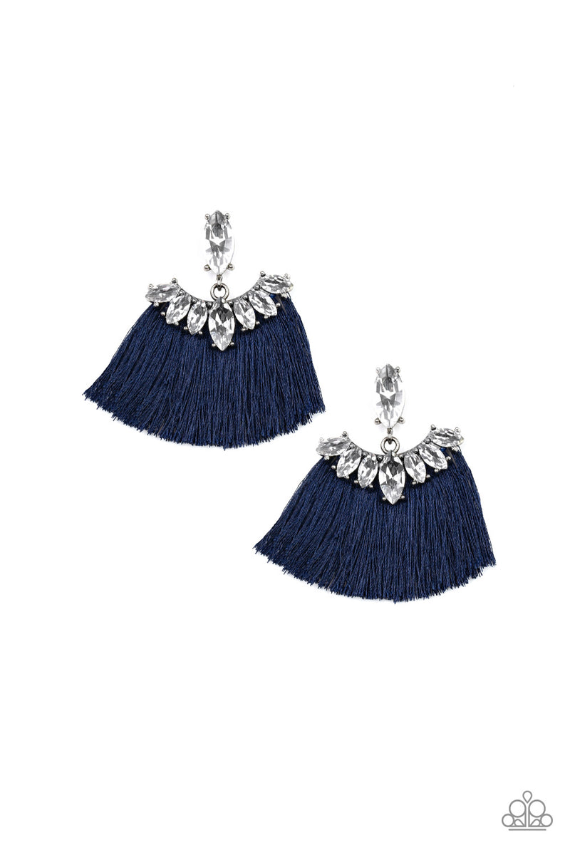 Formal Flair - Blue Post Earrings - Paparazzi Accessories
