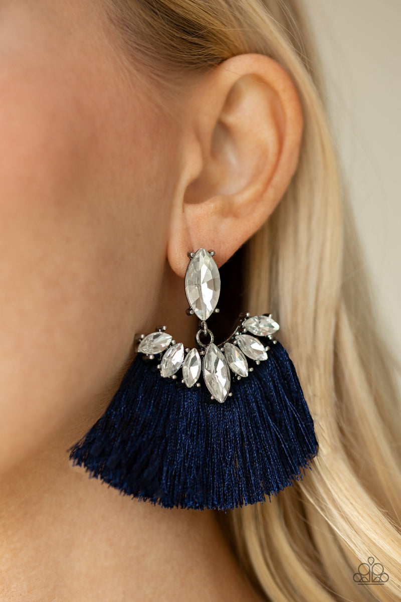Formal Flair - Blue Post Earrings - Paparazzi Accessories