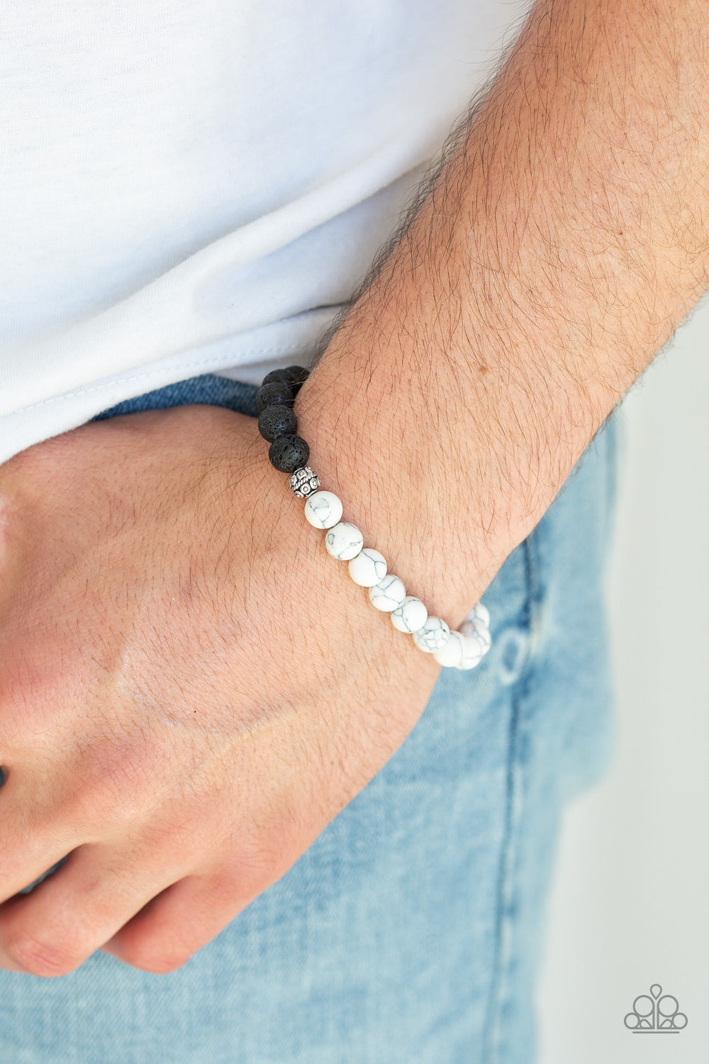 Fortune - White Bracelet - Paparazzi Accessories