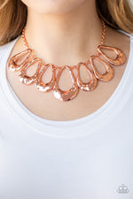 Teardrop Envy - Copper Necklace - Paparazzi Accessories