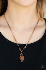 Pop and LOCKET - Copper Necklace - Paparazzi Accessories