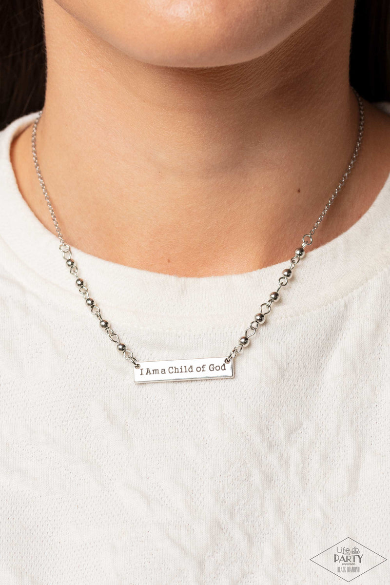 Send Me An Angel - Silver Necklace - Paparazzi Accessories
