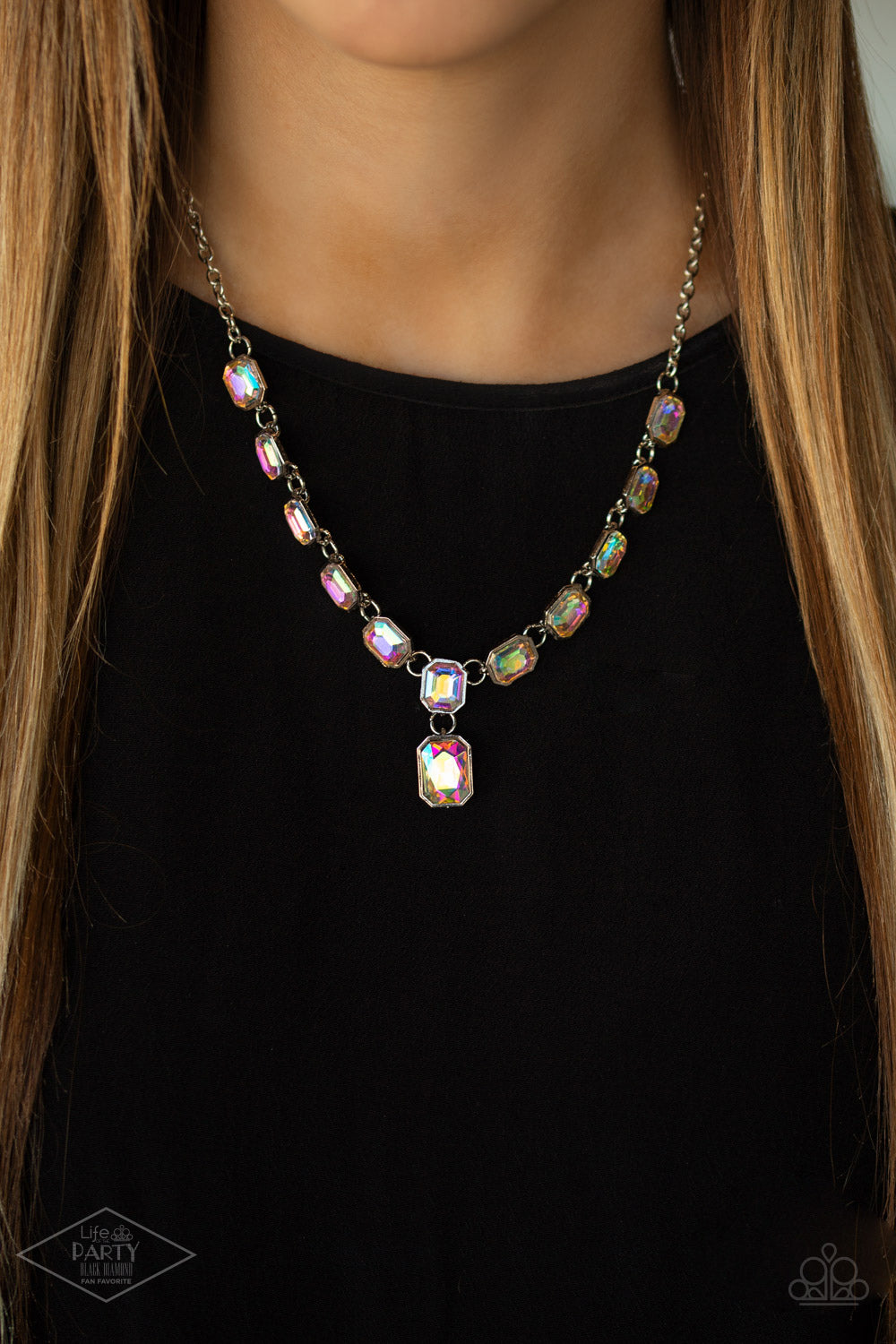 The Right To Remain Sparkly - Multi Necklace - Paparazzi Accessories