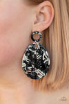 Retro-politan - Black Post Earrings - Paparazzi Accessories