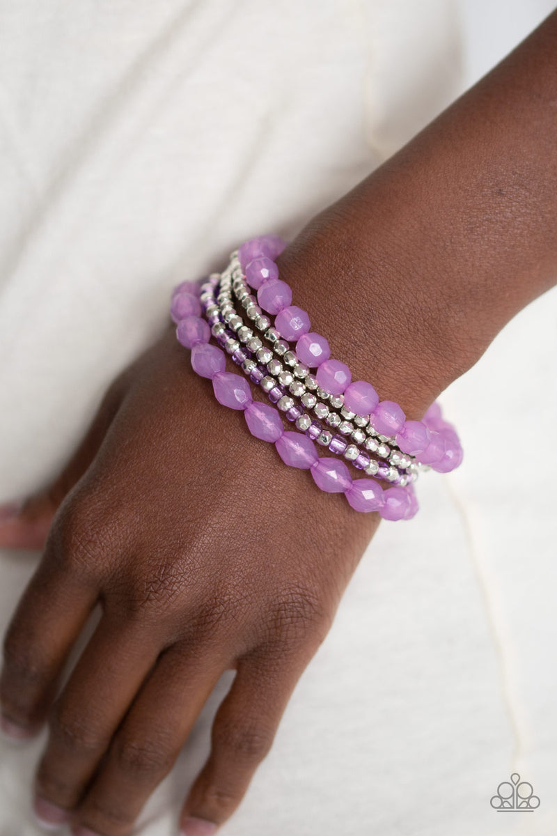 Sugary Sweet - Purple Bracelet - Paparazzi Accessories