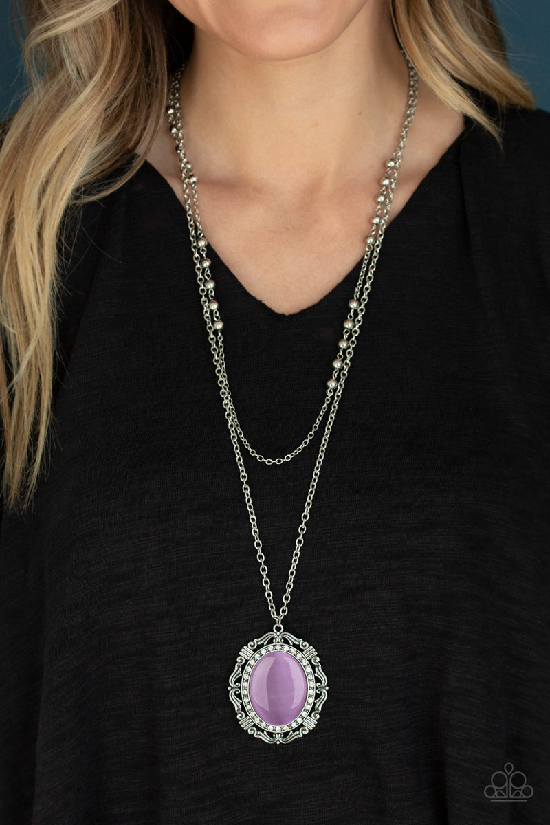 Endlessly Enchanted - Purple Necklace - Paparazzi Accessories