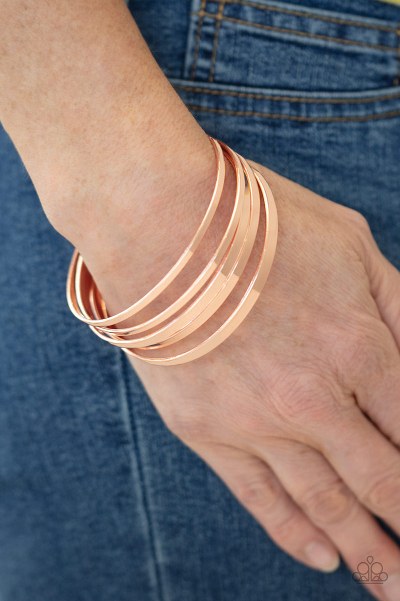 Ensnared - Copper Bracelet - Paparazzi Accessories