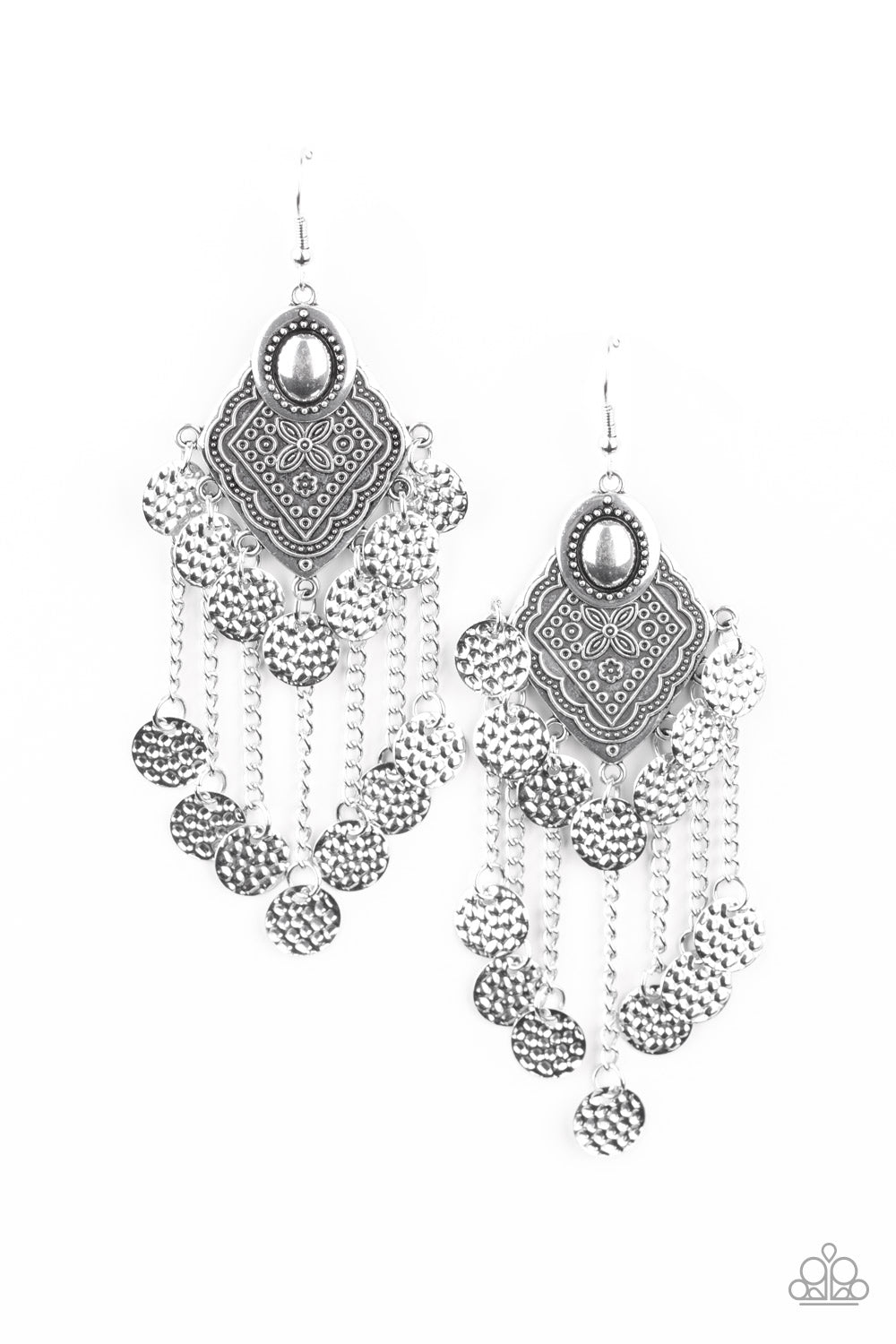 five-dollar-jewelry-garden-explorer-silver-earrings-paparazzi-accessories