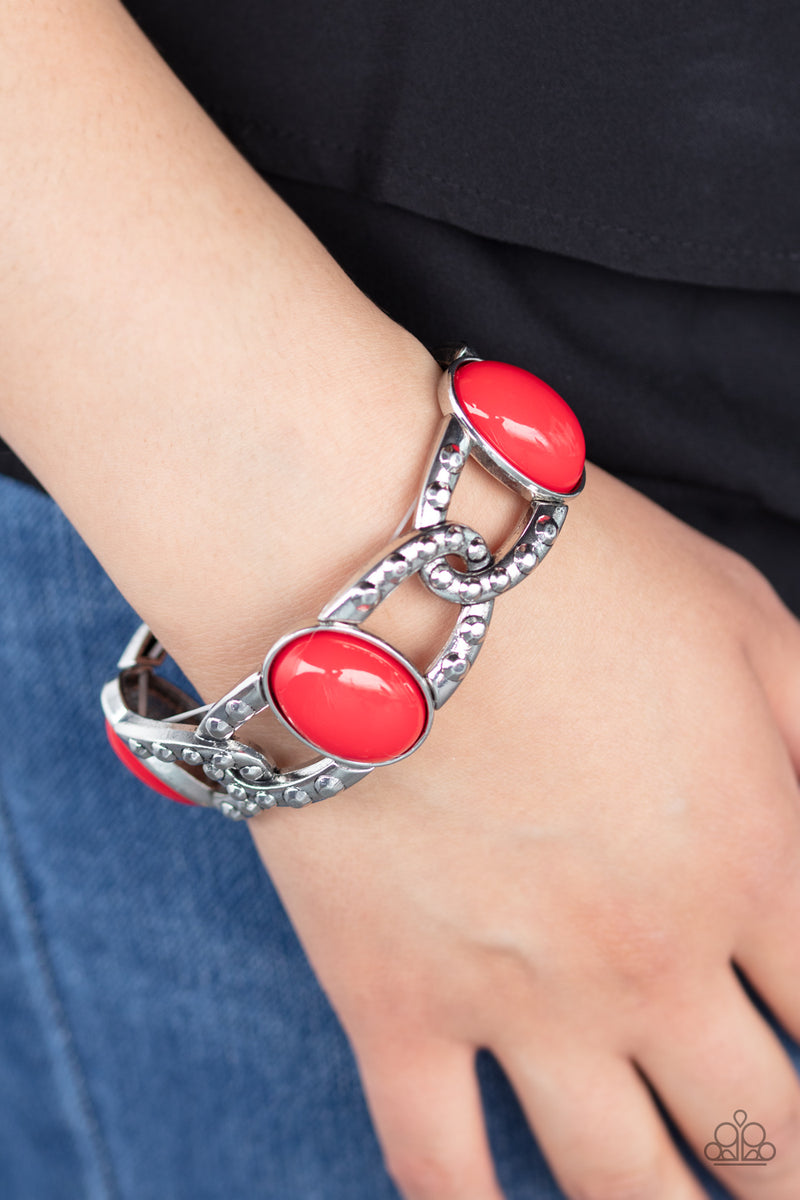 Dreamy Gleam - Red Bracelet - Paparazzi Accessories