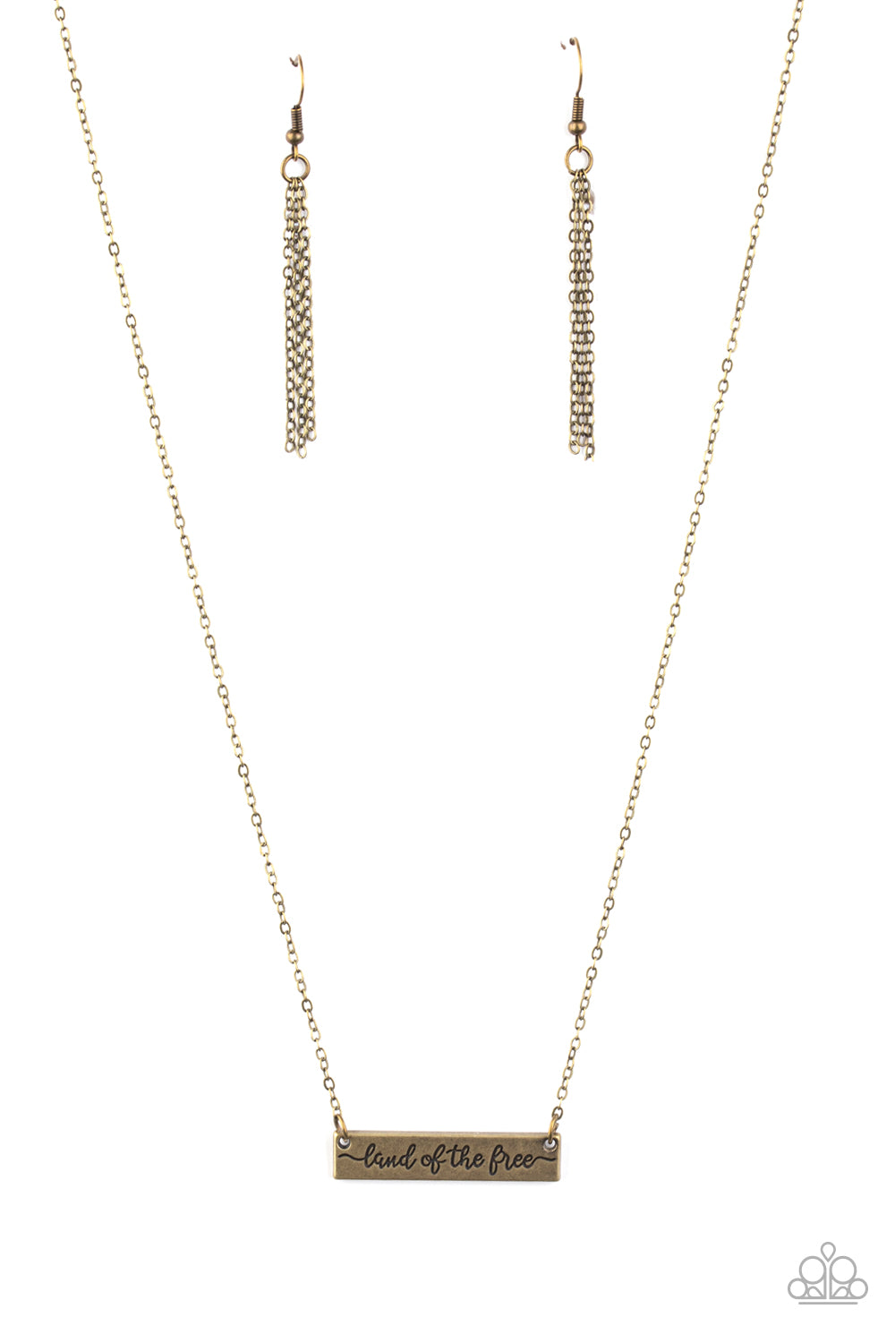 five-dollar-jewelry-land-of-the-free-brass-necklace-paparazzi-accessories
