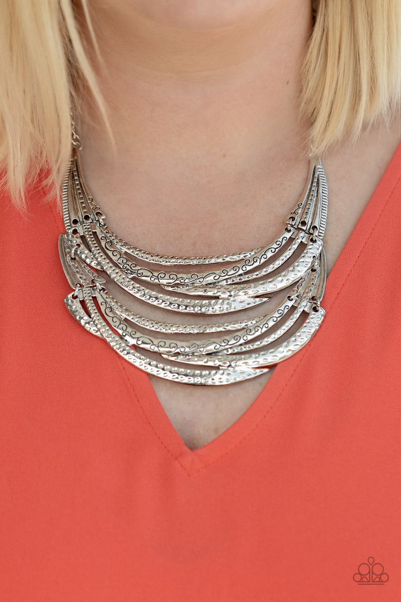 Read Between the VINES - Silver Necklace - Paparazzi Accessories