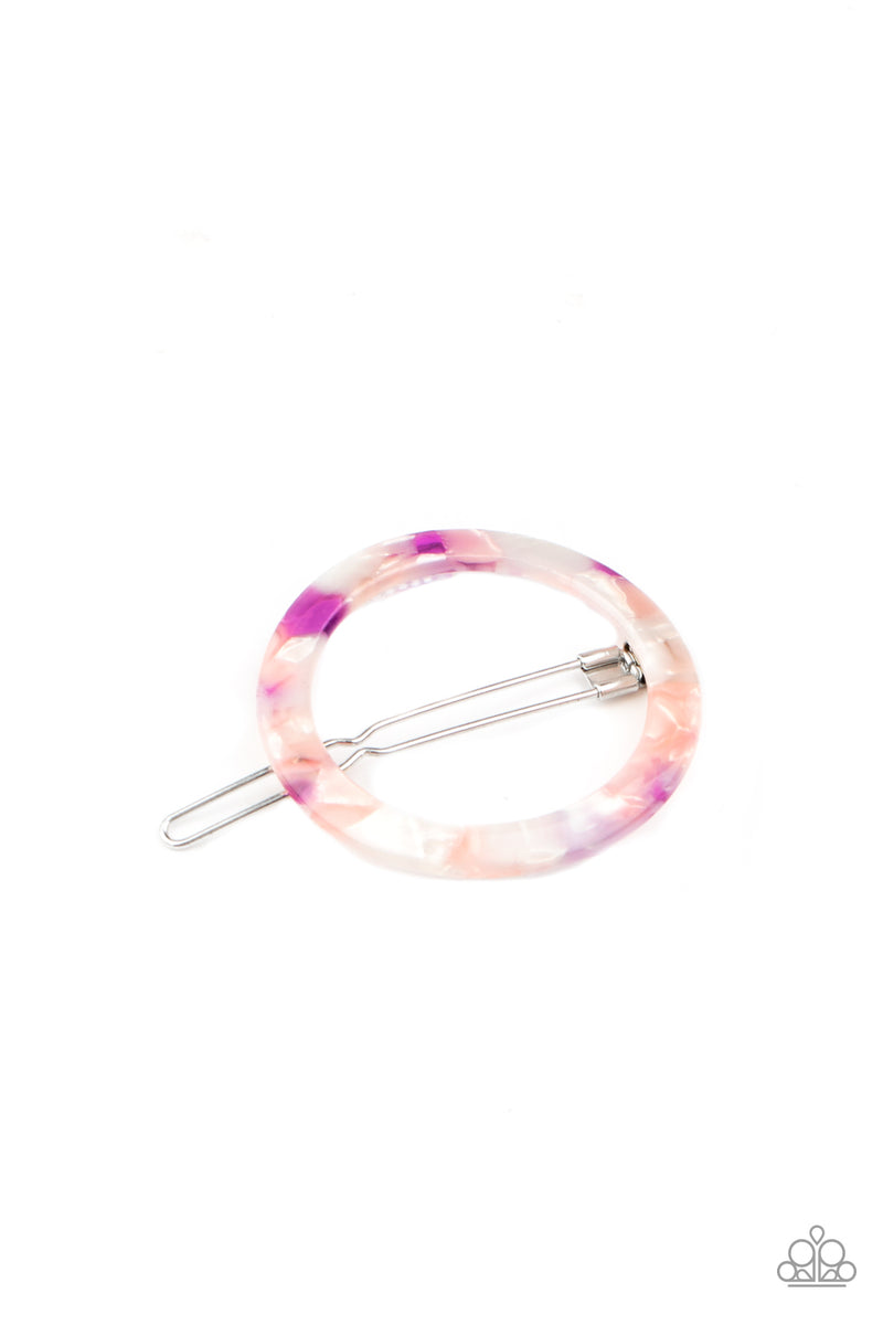 In The Round - Purple Hair Clip - Paparazzi Accessories