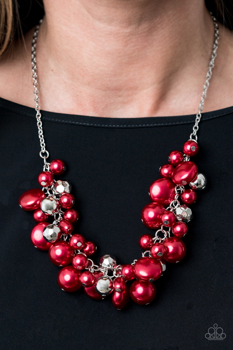 Battle of the Bombshells - Red Necklace - Paparazzi Accessories