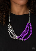 Layer After Layer - Purple Necklace - Paparazzi Accessories