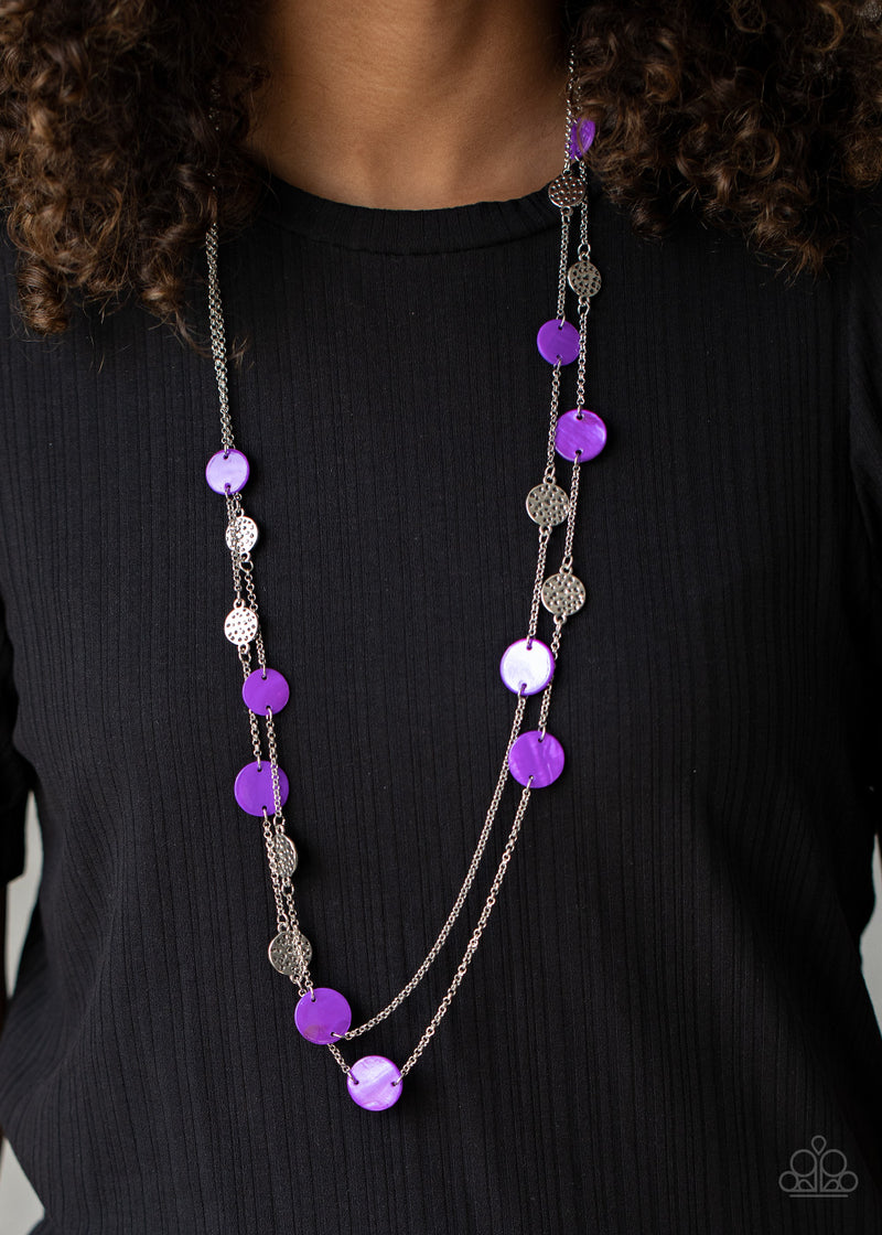 Ocean Soul - Purple Necklace - Paparazzi Accessories