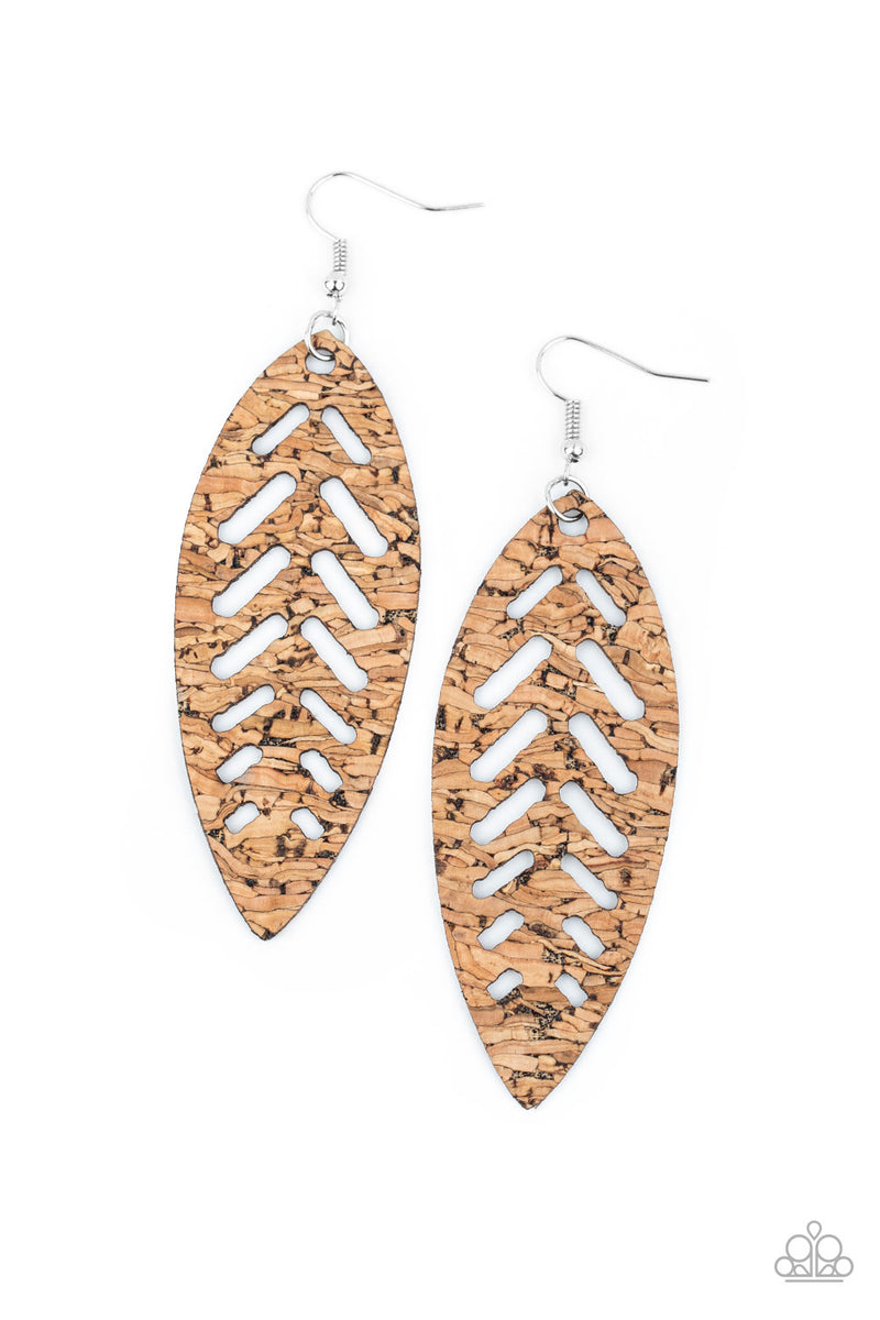 Youre Such A CORK Earrings - Paparazzi Accessories
